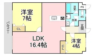 日恵コーポ【1階】の間取り