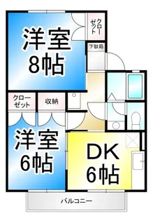 ライブタウン平林【2階】の間取り