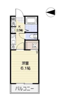 サンドニエル西尾久【2階】の間取り