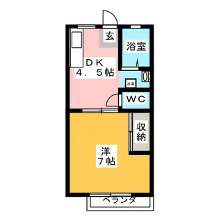 エースハイツI【2階】の間取り