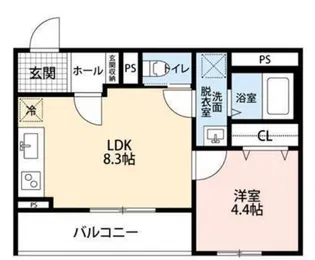 リーブルファイン西浦和 1号棟【2階】の間取り