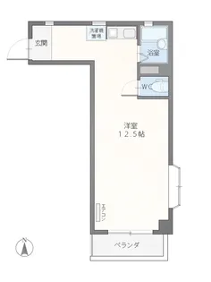 パセオ花月【1階】の間取り