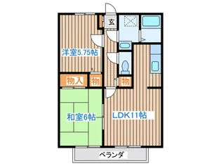 サンライフ福室【1階】の間取り