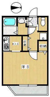 メゾンクレール【1階】の間取り