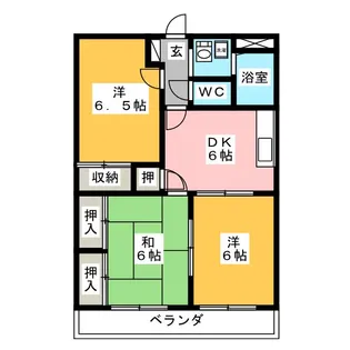アニバーサリー【2階】の間取り