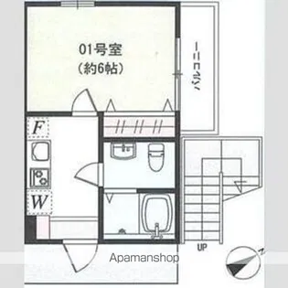 ロジュマン東海大学前【3階】の間取り