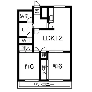 アマビーレ新木曽川【6階】の間取り
