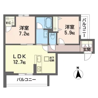 【新築】フローラルスクエア【SHM】【1階】の間取り