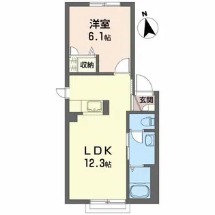 シャーメゾン・ピノ【1階】の間取り