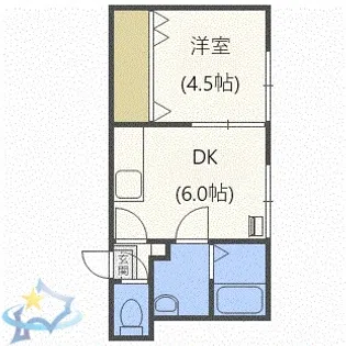 リライアブル発寒【2階】の間取り