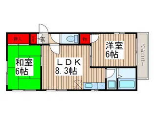ストークハイツシャモニー【2階】の間取り