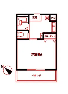 アミュゼ【2階】の間取り