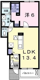 メゾン フラン パレットI【1階】の間取り