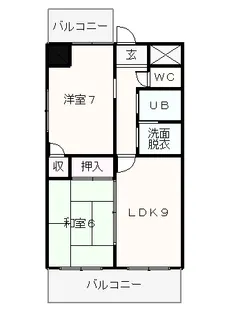 丸美ビル【2階】の間取り