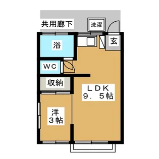 ハイツアラキ【2階】の間取り