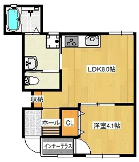BIGFOREST´O【1階】の間取り