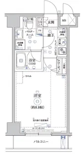 パティーナ住吉Tria【4階】の間取り