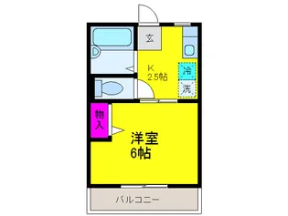 セルティア東貝塚【2階】の間取り