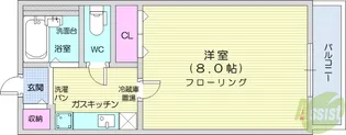 Casa茉莉花1【1階】の間取り