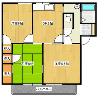 アネックス・リバーサイド【2階】の間取り