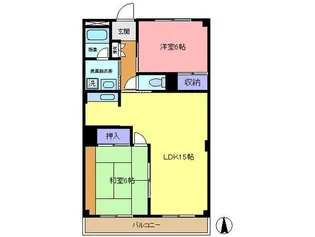 グランドール上沖2【3階】の間取り