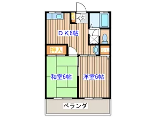 シティハイムパークヒルズ【1階】の間取り