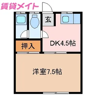 コーポ樹【1階】の間取り