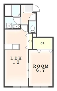 徳島県阿南市那賀川町赤池【アパート】の間取り
