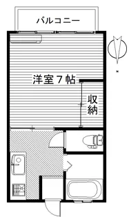 三樹ハイツ島野【1階】の間取り