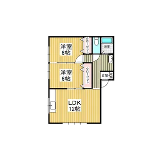 レジデンス島野【2階】の間取り