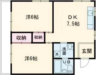 コーポひまわり【1階】の間取り