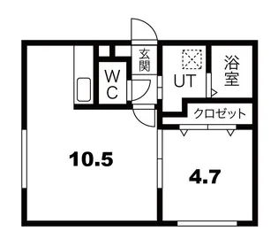 ヒルカハルーク【1階】の間取り