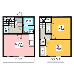 静岡県浜松市中央区富塚町【一戸建】の間取り