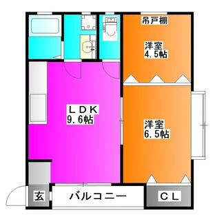 増尾コーポ【1階】の間取り