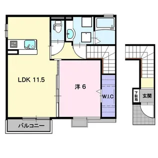エスペランサ【2階】の間取り