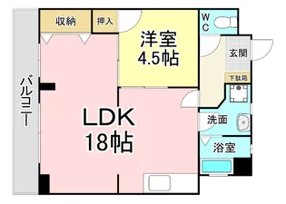 福岡県北九州市小倉北区原町2【マンション】の間取り
