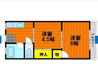 ウェルマット野田【4階】の間取り