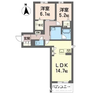 カヴァッロ アンビエラ【3階】の間取り