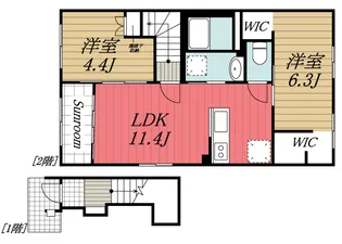 千葉県市原市姉崎【アパート】の間取り