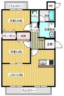 グランドキャッスルII【3階】の間取り