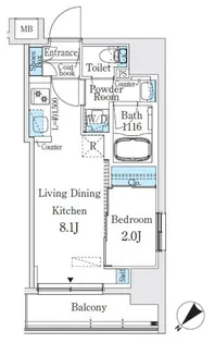 プライムブリス日本橋馬喰町【6階】の間取り