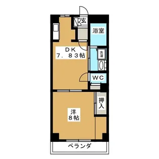 山手ハイツ【1階】の間取り