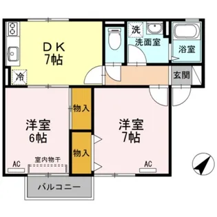 コンフォート21 B【2階】の間取り