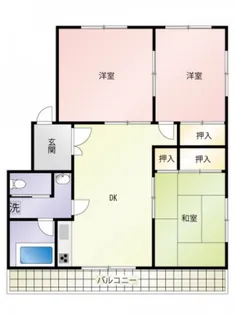コーポ三宅【2階】の間取り