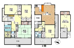 千葉県柏市豊住3【一戸建】の間取り