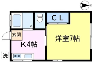 みのり荘【2階】の間取り