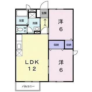 香川県高松市十川東町【アパート】の間取り
