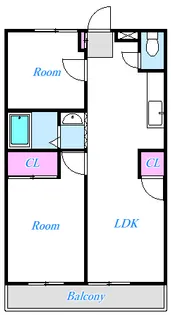 サンライズマンション【3階】の間取り