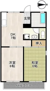 アヴェニュー曽根【2階】の間取り