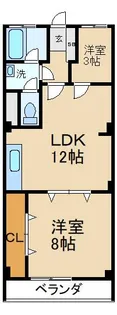 香里カーサヒル【3階】の間取り